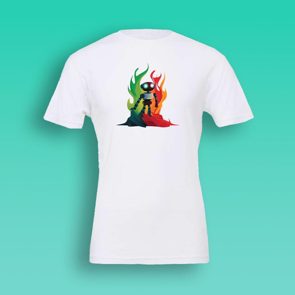 Adult Short Sleeve Robot Shirt