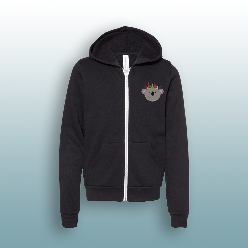 Kids Sweatshirt Full Zip Wild Koala