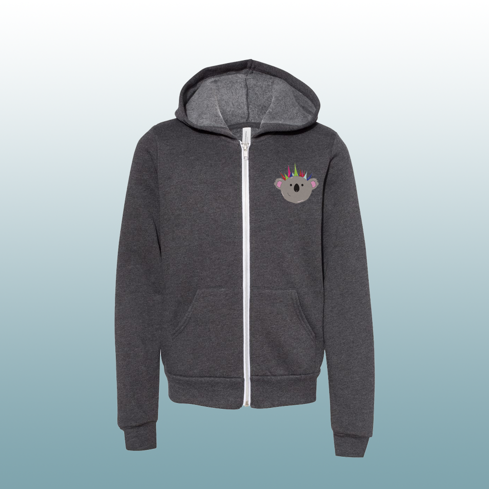 Kids Sweatshirt Full Zip Wild Koala