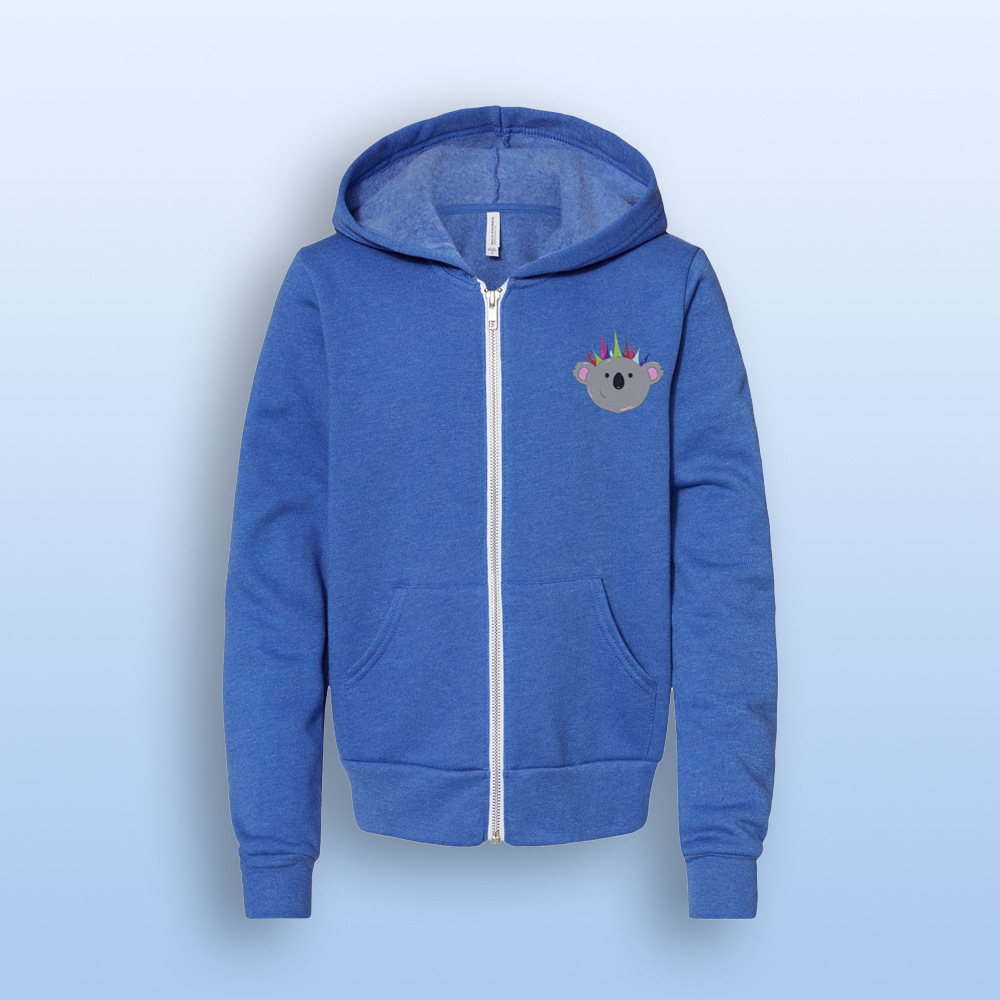 Kids Sweatshirt Full Zip Wild Koala