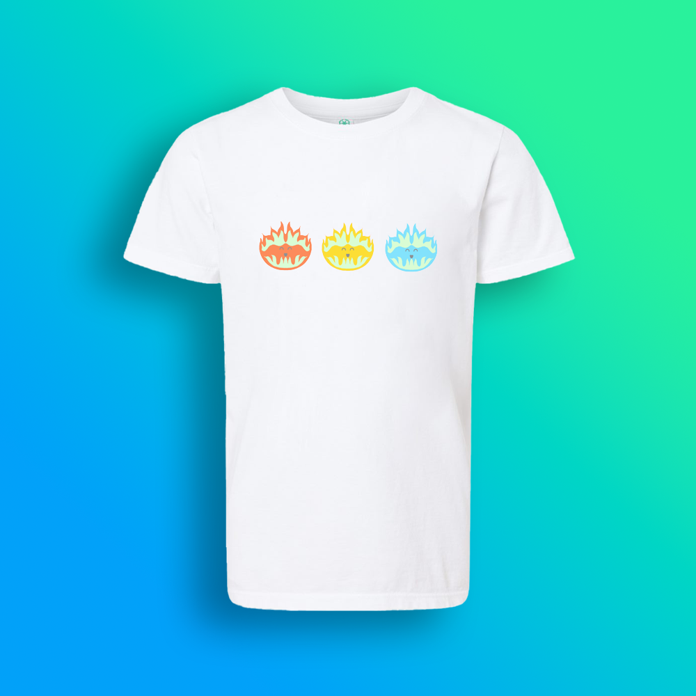 Toddler Short Sleeve Funny Flame Shirt