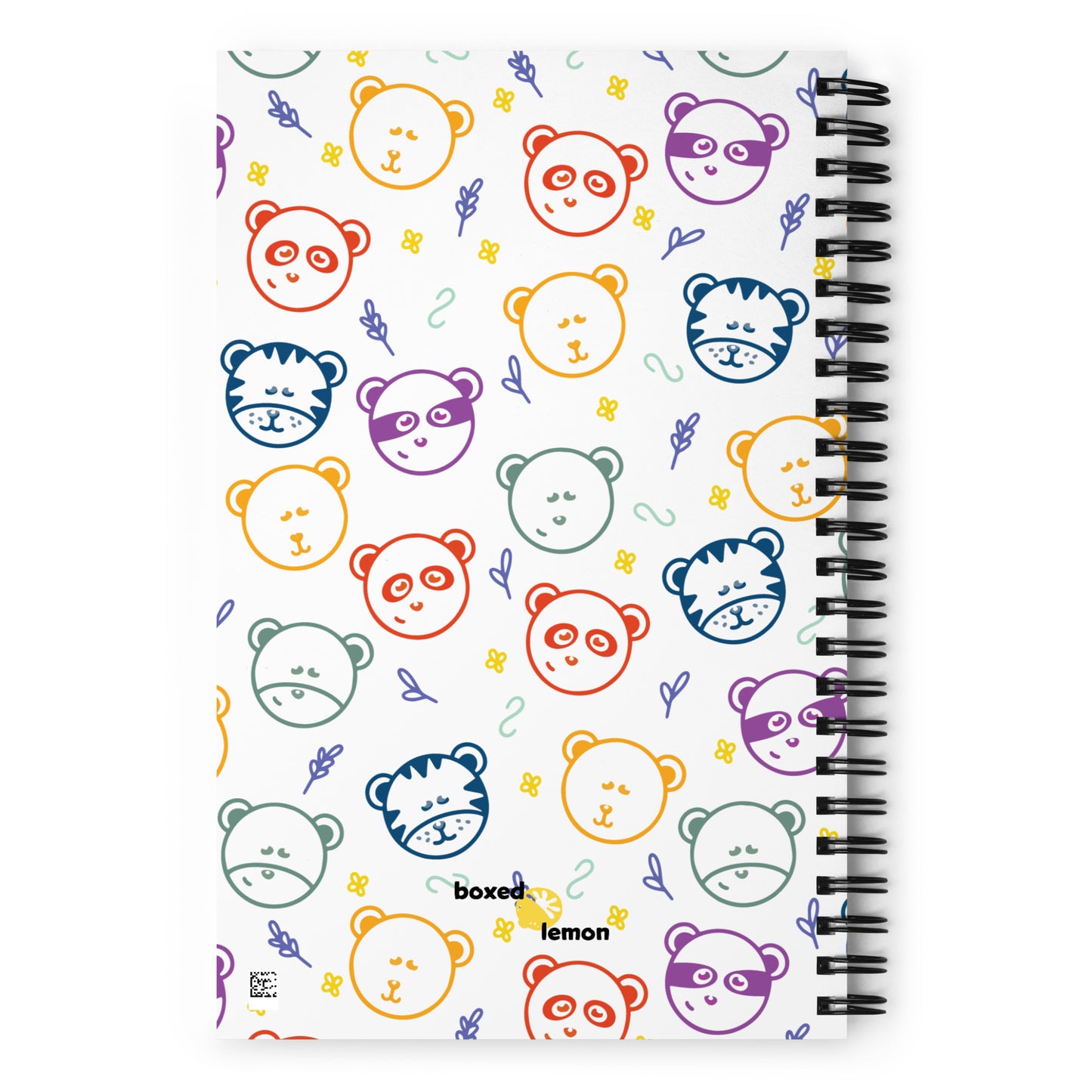 Spiral Notebook Animal Faces