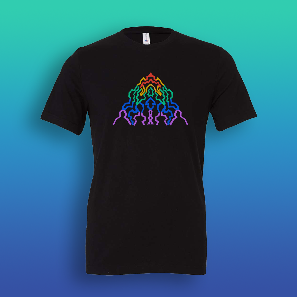 Adult Short Sleeve Rainbow Mountain Shirt