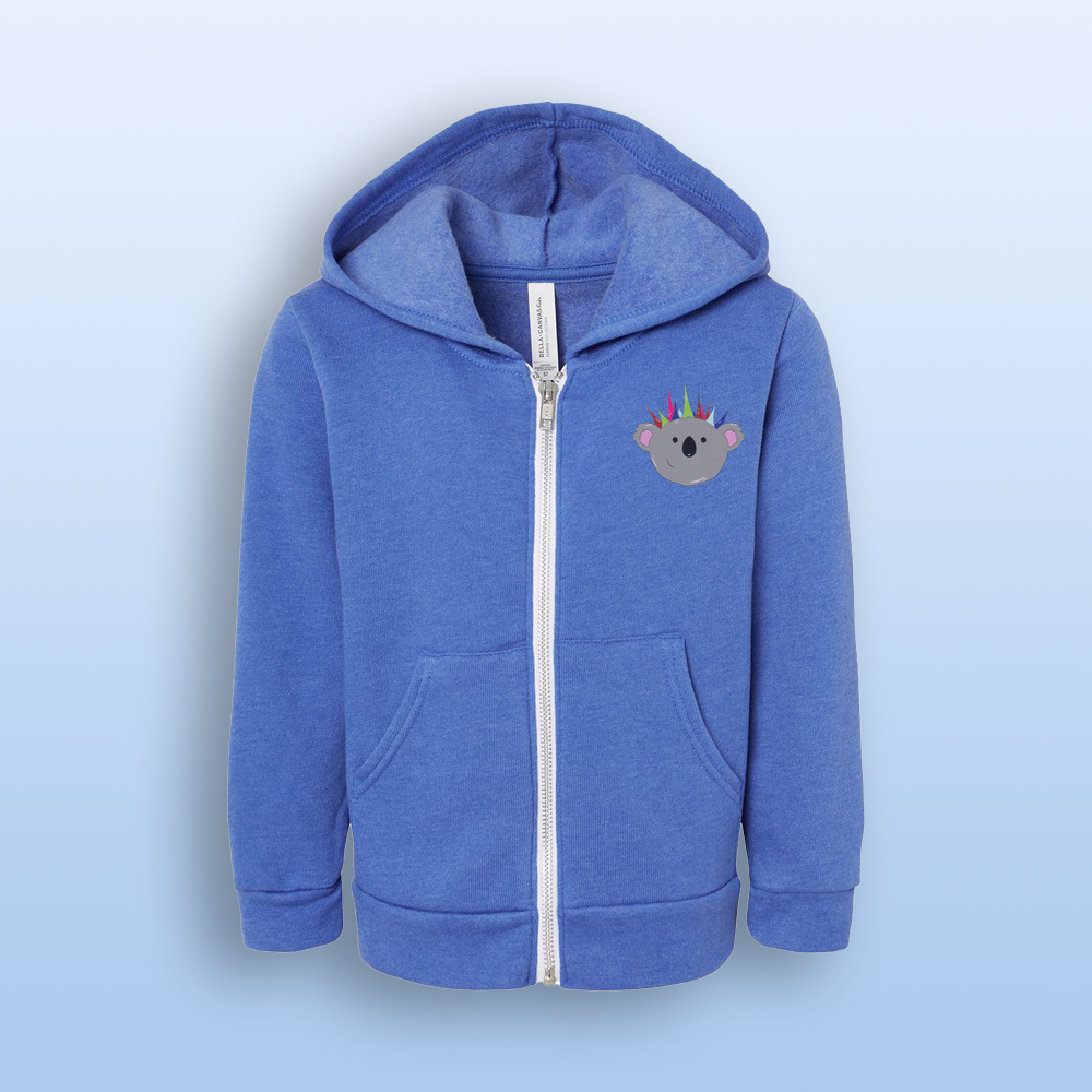 Toddler Sweatshirt Full Zip Wild Koala