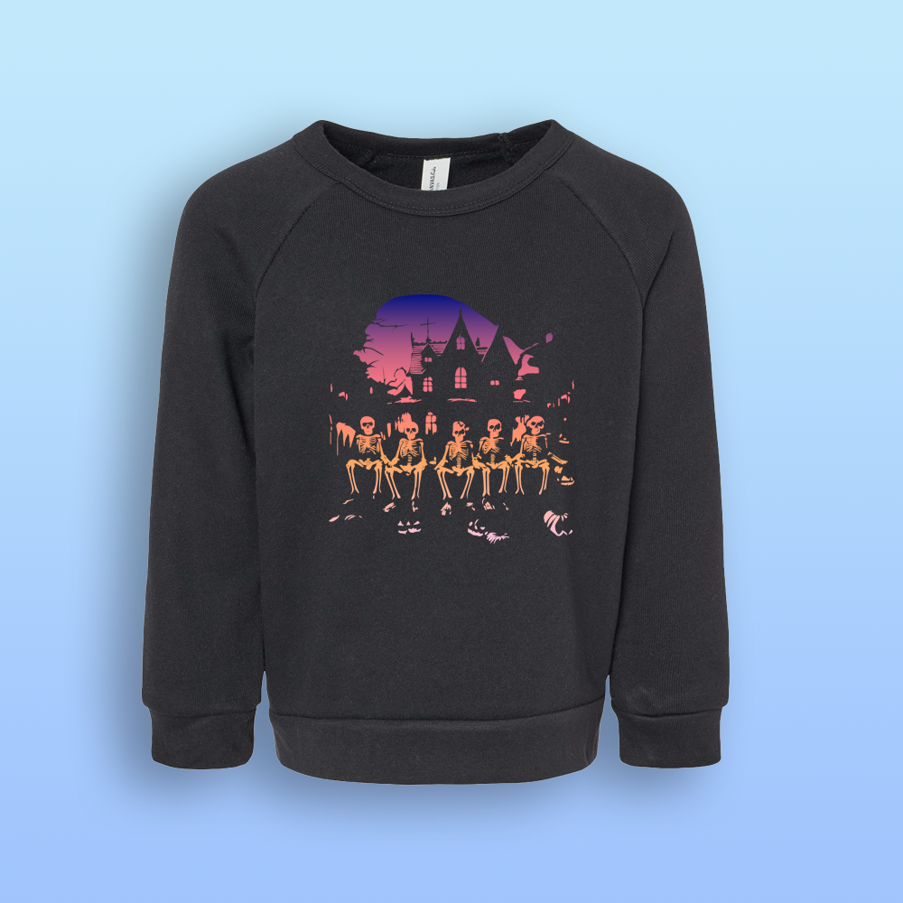 Kids Sweatshirt Skeleton Family