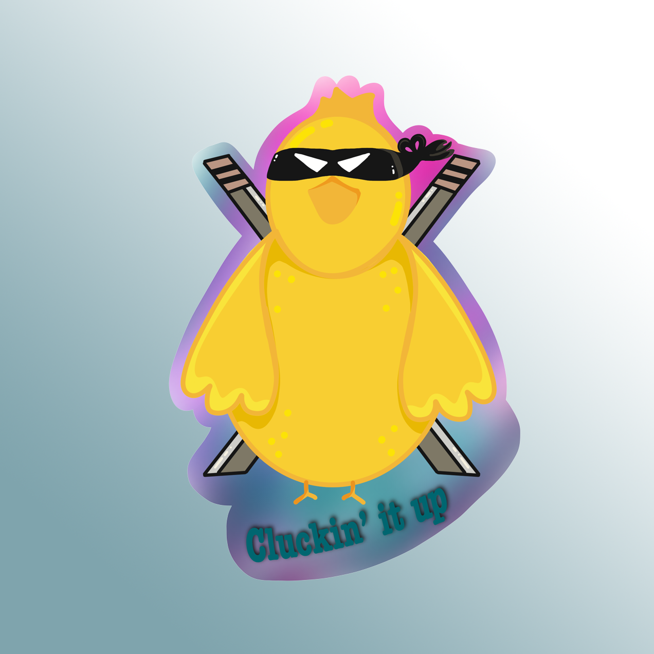 Sticker Chicken Samurai