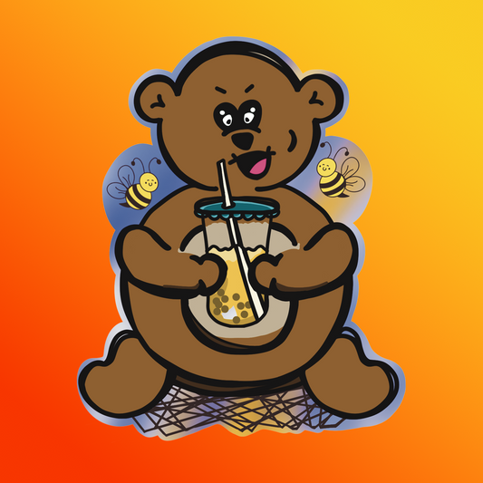 Sticker Honey Bear