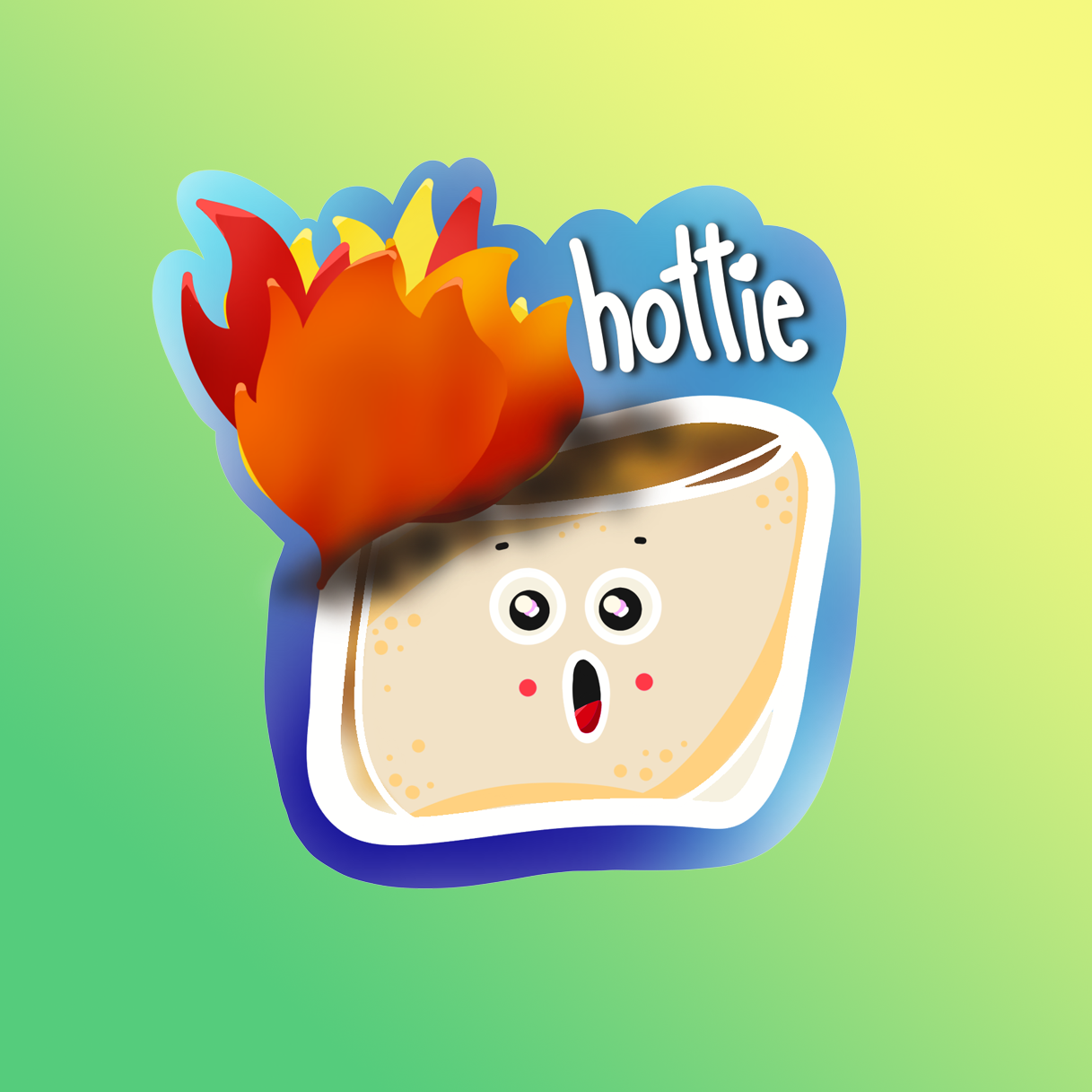 Sticker Marshmallow Hottie