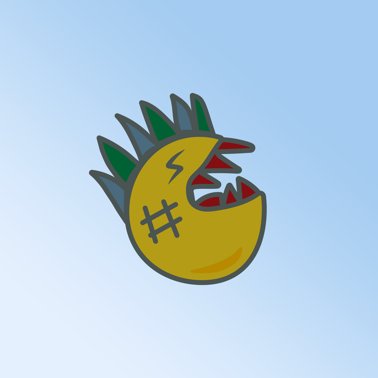 Sticker Lemon Head